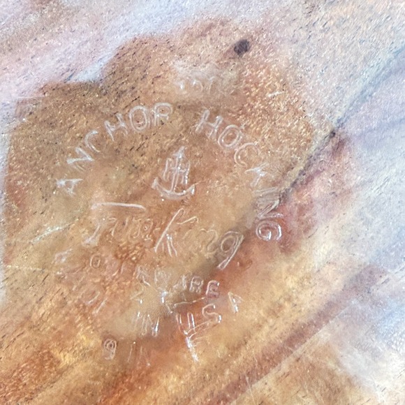 Anchor Hocking Fire-King Clear Glass 9 Inch Pie Plates Set of 2 450 Made in USA - Picture 8 of 9